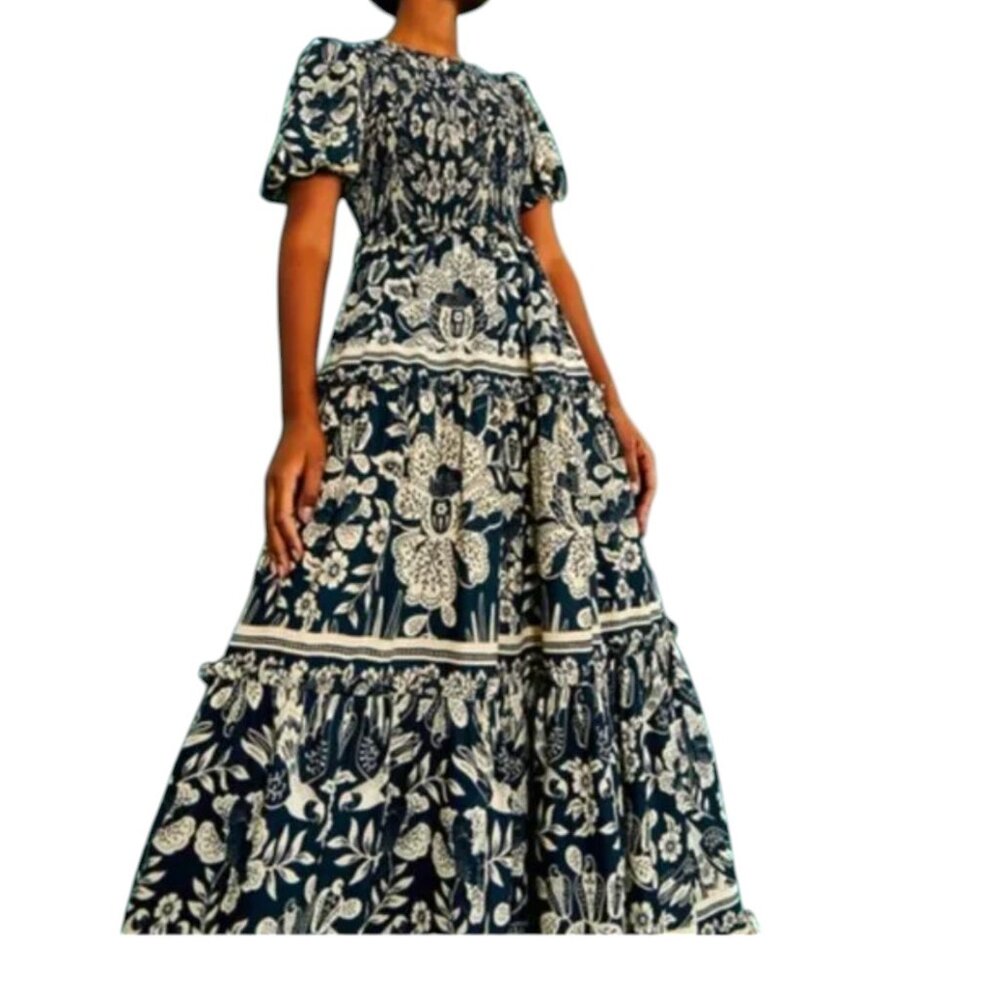 FARM Rio Graphic Floral Lenzing™ Ecovero™ Viscose Maxi Dress ASO TV